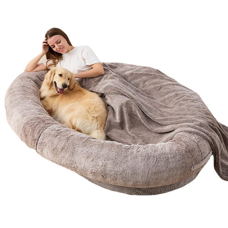 F&F Super Plush Dog Double Bed