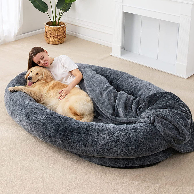 F&F Super Plush Dog Double Bed