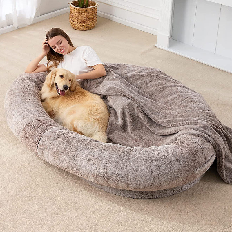 F&F Super Plush Dog Double Bed
