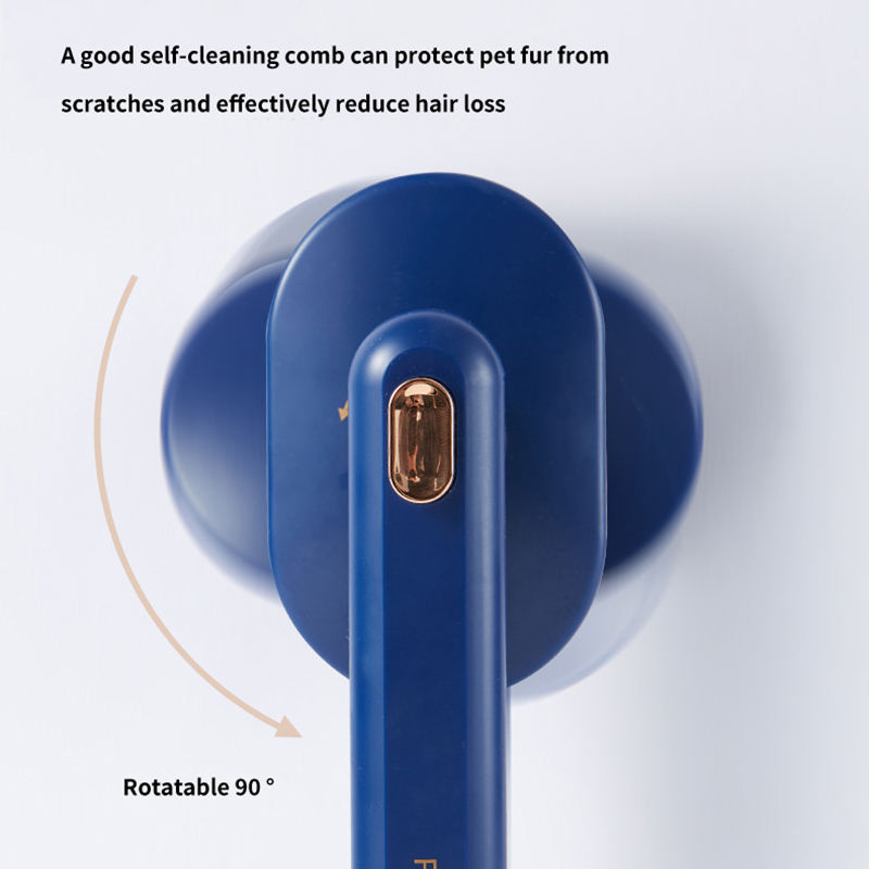 Pet Hair Brush For Cats & Dogs | Sensitive Self Cleaning Comb Bristles | Shedding Hair Removal Grooming Brush Supplies